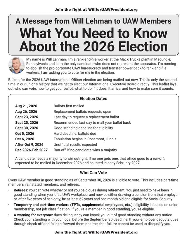 Leaflet preview: What You Need to Know About the 2026 Election
